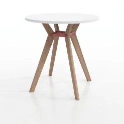 Rang Standing Height Round Wood Table - 42