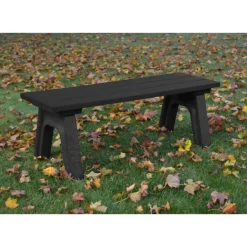 Recycled Plastic Economy Outdoor Bench - 4 Ft