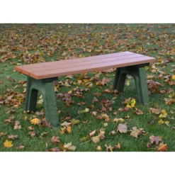 Recycled Plastic Economy Outdoor Bench - 4 Ft