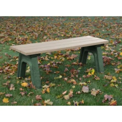 Recycled Plastic Economy Outdoor Bench - 4 Ft