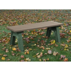 Recycled Plastic Economy Outdoor Bench - 4 Ft