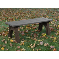 Recycled Plastic Economy Outdoor Bench - 4 Ft