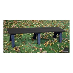 Recycled Plastic Economy Outdoor Bench - 6 Ft