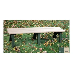 Recycled Plastic Economy Outdoor Bench - 6 Ft