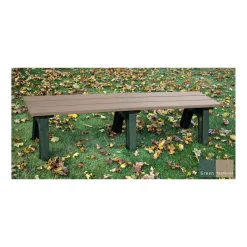 Recycled Plastic Economy Outdoor Bench - 6 Ft