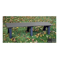 Recycled Plastic Economy Outdoor Bench - 6 Ft