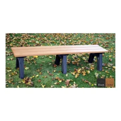 Recycled Plastic Economy Outdoor Bench - 6 Ft