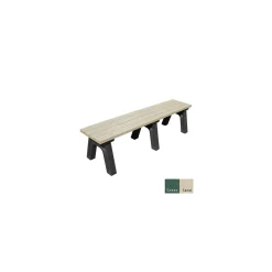 Recycled Plastic Flat Bench 6'