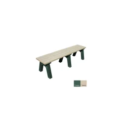 Recycled Plastic Flat Bench 6'
