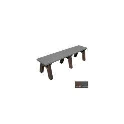 Recycled Plastic Flat Bench 6'