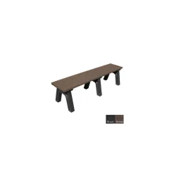 Recycled Plastic Flat Bench 6'