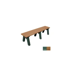 Recycled Plastic Flat Bench 6'