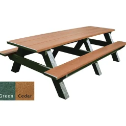 Recycled Plastic Standard Picnic Table 8'
