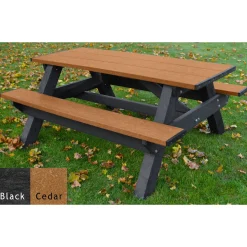 Recycled Plastic Standard Picnic Table 6'