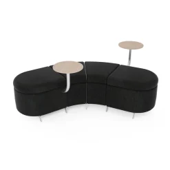 Ripple Modular Angled Bench with 2 Tables