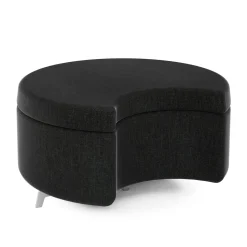 Ripple Modular Crescent Bench with Upholstered Top