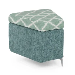 Ripple Modular Curved Piece with Upholstered Top