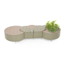 Ripple Modular Dog Bone with Planter