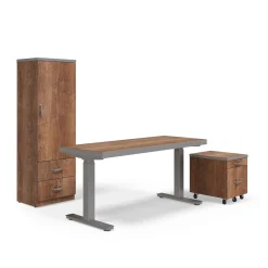 Rivet 48" Adjustable-Height Desk Office Set
