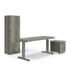 Rivet 48" Adjustable-Height Desk Office Set