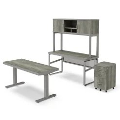 Rivet 60" Adjustable-Height Desk Office Set
