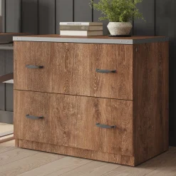 Rivet 2 Drawer Lateral File - 36"W x 21"D