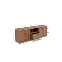 Rivet 71” Low Credenza – 71