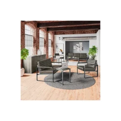 Rivet Faux Leather 2 Seat Loveseat