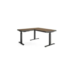 Rivet Reversible Height Adjustable L-Shaped Standing Desk - 72”Wx72”D