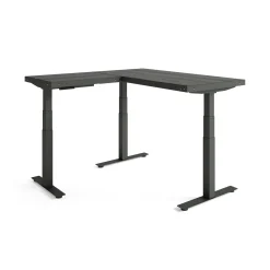 Rivet Reversible Height Adjustable L-Shaped Standing Desk - 72”Wx72”D