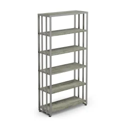 Rivet 5-Shelf Bookcase – 71”H