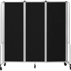 Robo Dividers Mobile Room Divider - Three Section PET - 6'H