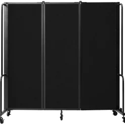 Robo Dividers Mobile Room Divider - Three Section PET - 6'H