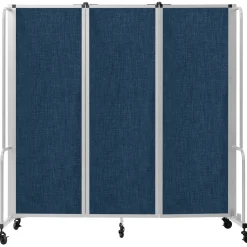 Robo Dividers Mobile Room Divider - Three Section PET - 6'H