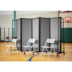 Robo Dividers Mobile Room Divider - Five Section PET - 6'H