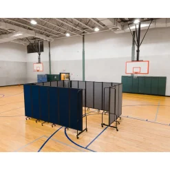Robo Dividers Mobile Room Divider - Five Section PET - 6'H