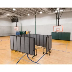 Robo Dividers Mobile Room Divider - Five Section PET - 6'H