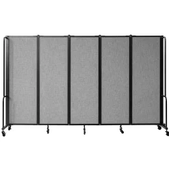 Robo Dividers Mobile Room Divider - Five Section PET - 6'H