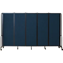 Robo Dividers Mobile Room Divider - Five Section PET - 6'H