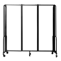 Robo Dividers Robo™ Dividers Mobile Room Dividers, Three Section Whiteboard - 72
