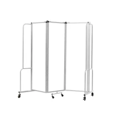 Robo Dividers Robo™ Dividers Mobile Room Dividers, Three Section Whiteboard - 72