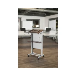 Rolling Adjustable-Height Podium
