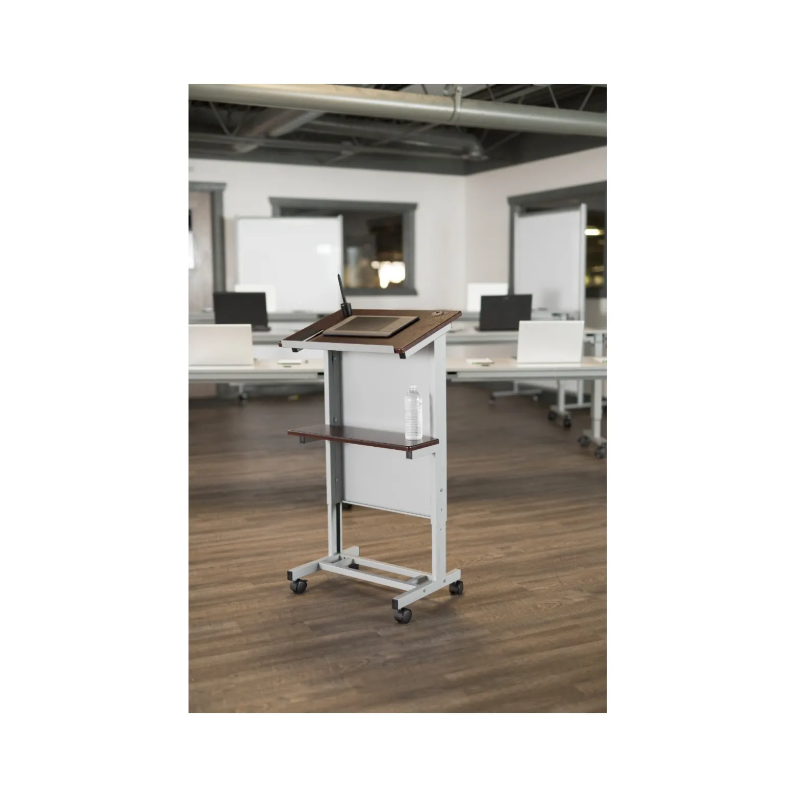 Rolling Adjustable-Height Podium