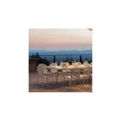 Ronda Steel Stack Outdoor Chair - with Arms