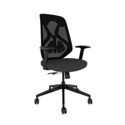 Roswell Ergonomic Task Chair with Modern Design-Black/Black