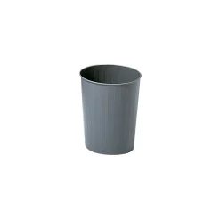 Round Fire and Puncture Resistant Steel Trash Can 23.5 Qt. Cap. - 6/carton