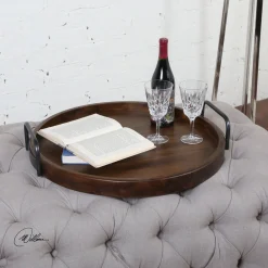 Round Wooden Tray