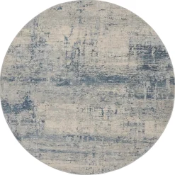Rustic Textures 5' Round Area Rug
