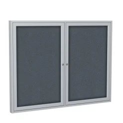 Satin Aluminum Fabric Tackboard 48