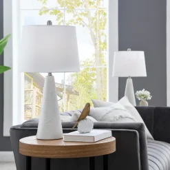 Set of Two Ceramic Base Table Lamps - 24 1/4